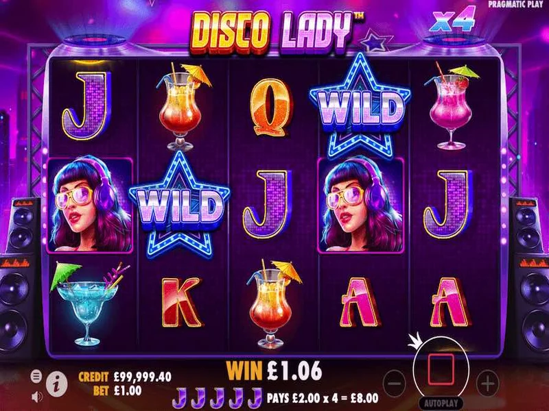 Mức cược đa dạng của siêu phẩm slot Disco Lady